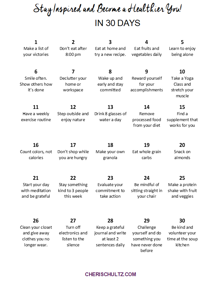 30-day-health-challenge-stay-motivated-inspired-cheri-schultz